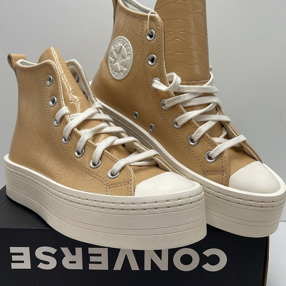 Converse WMNS CTAS MODERN LIFT HI EPIC DUNE/EPIC DUNE/EGRET A07658C Platforms - Picture 6 of 16